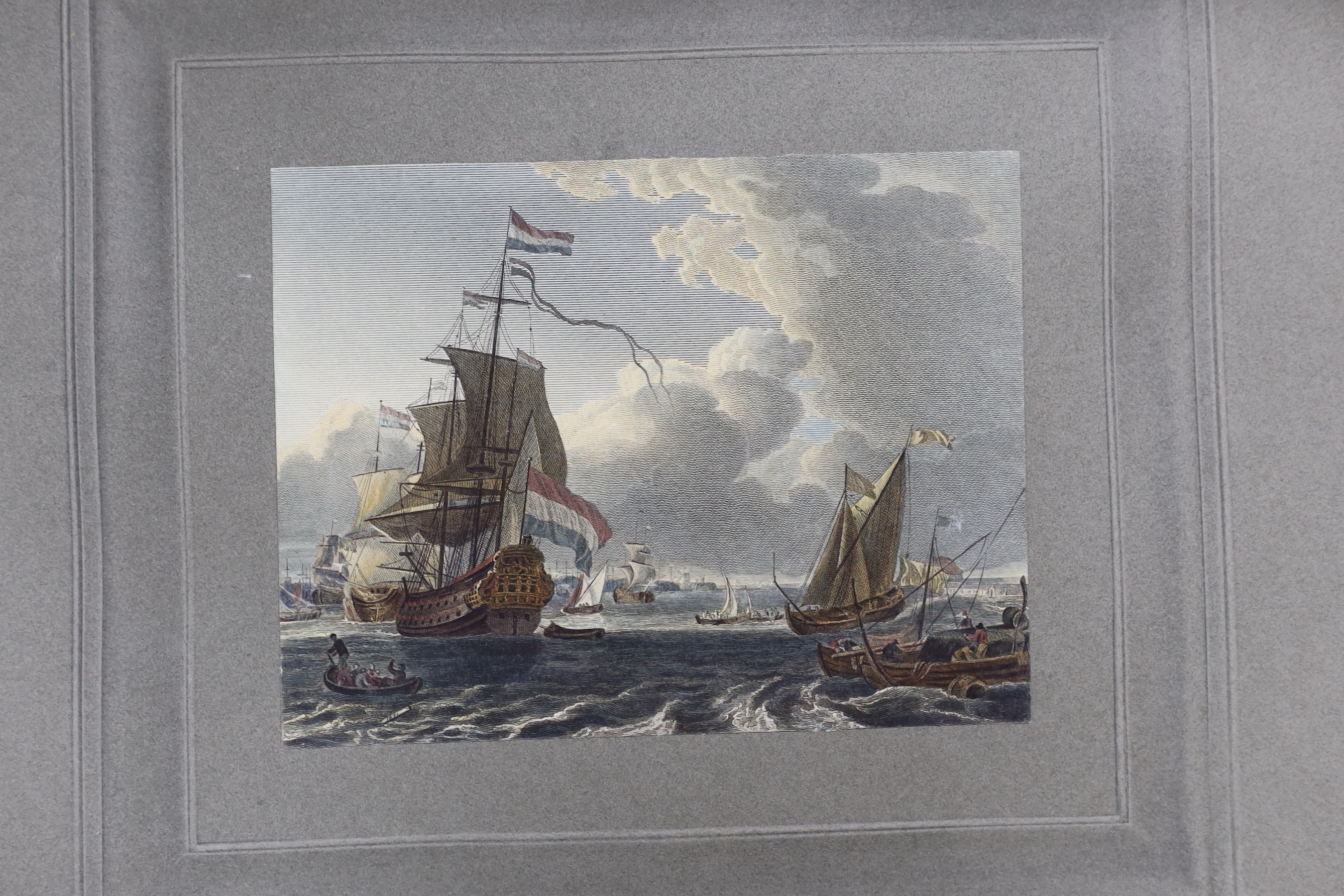 Commonplace book (Delarue, Cornish & Rock) belonging to Lady Georgiana Hanmer (nee Chetwynde, d.1880) ; a leather bound album of assorted watercolours and other sketches including Views of Venice in the manner of Prout,